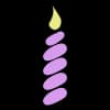 Эмодзи из набора vsesvoitut.com @vse_svoi_here для Телеграм: Статические 🕯