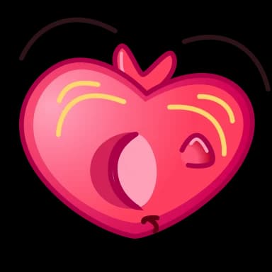 Эмодзи из набора H2Oji для Телеграм: Анимированные ❤️