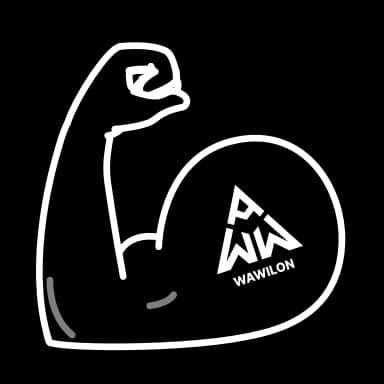 Эмодзи из набора Wawilon White - @notwawilon для Телеграм: Анимированные 💪