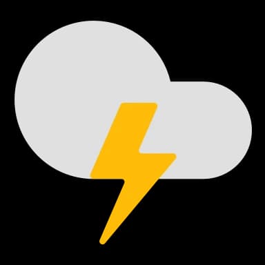 Эмодзи из набора Weather Emoji для Телеграм: Анимированные 🌩