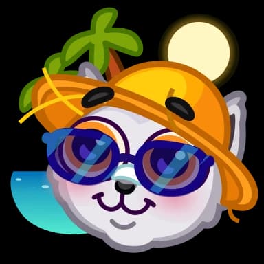 Эмодзи из набора Werewolf Emoji для Телеграм: Анимированные 🏝️