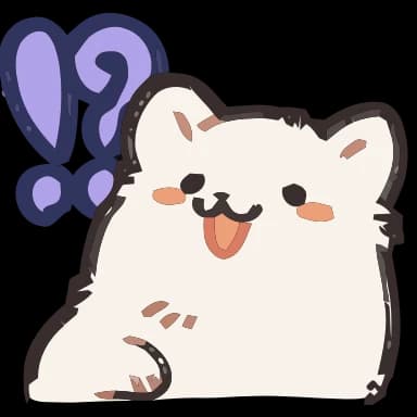 Эмодзи из набора (@ShoutoEmoji) Fluffy для Телеграм: Анимированные ⁉️