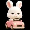 Эмодзи из набора Пушистый кролик @Nyasticks для Телеграм: Статические 🚗