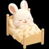 Эмодзи из набора Пушистый кролик @Nyasticks для Телеграм: Статические 😴