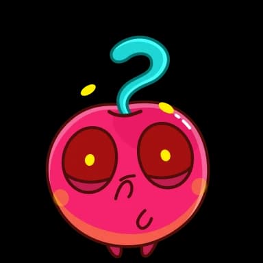 Стикер из набора Yellow Cherry для Телеграм: Анимированные ❓