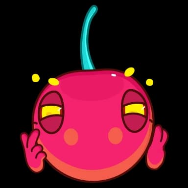 Стикер из набора Yellow Cherry для Телеграм: Анимированные 🤔