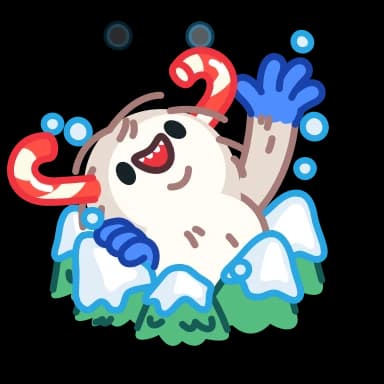 Стикер из набора Yeti on Holidays для Телеграм: Анимированные 👋