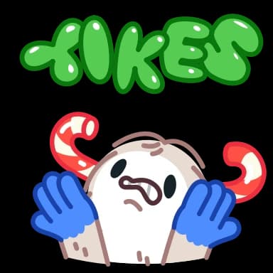 Стикер из набора Yeti on Holidays для Телеграм: Анимированные 😬