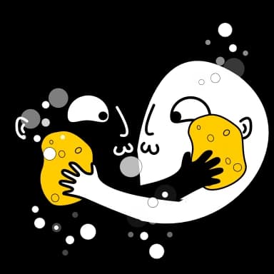 Стикер из набора Yin&Yang для Телеграм: Анимированные 🚿