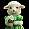 Эмодзи из набора Подарок на 8 марта от @cats_Crystal для Телеграм: Статические 🐑