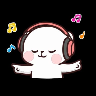 Стикер из набора @rajeshrakis Vol.1 (Animated) для Телеграм: Анимированные 🎧