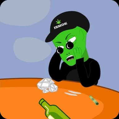 Стикер из набора @iSmokBOT @iSmok420 @iChannel420 для Телеграм: Анимированные 😏