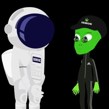 Стикер из набора @iSmokBOT @iSmok420 @iChannel420 для Телеграм: Анимированные 🤝