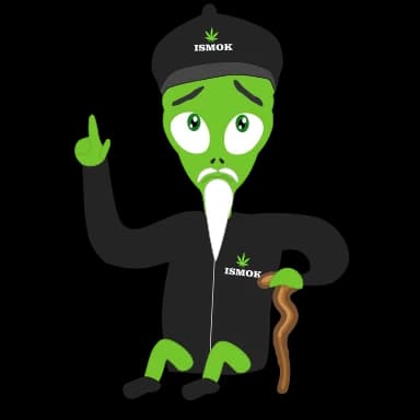 Стикер из набора @iSmokBOT @iSmok420 @iChannel420 для Телеграм: Анимированные 🧐