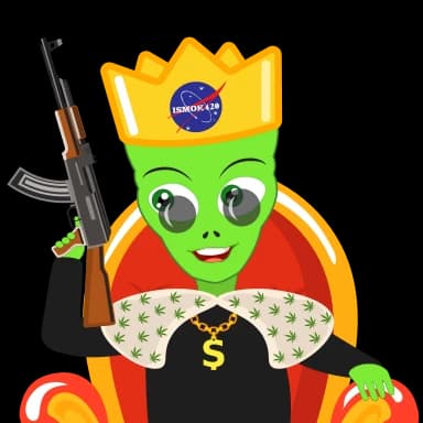 Стикер из набора @iSmokBOT @iSmok420 @iChannel420 для Телеграм: Анимированные 👑