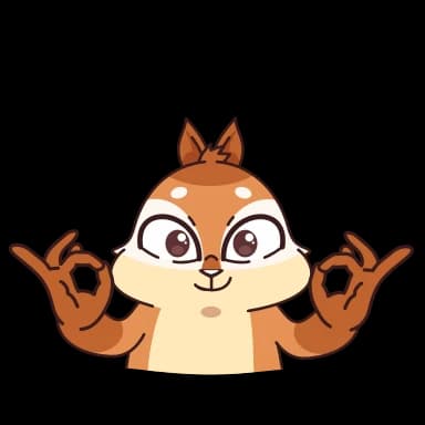 Стикер из набора Квип бурундук @Stickersnew для Телеграм: Анимированные 🎉