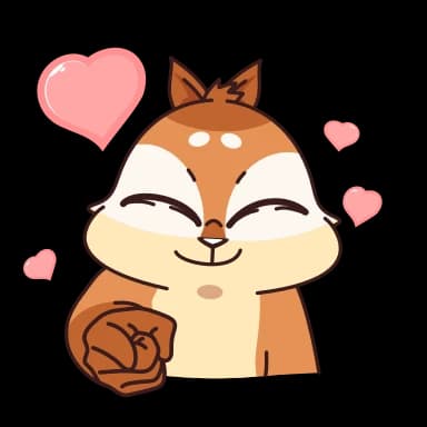 Стикер из набора Квип бурундук @Stickersnew для Телеграм: Анимированные ❤️