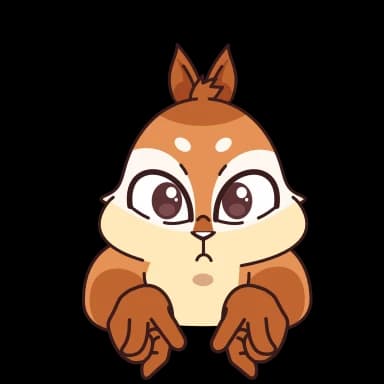 Стикер из набора Квип бурундук @Stickersnew для Телеграм: Анимированные 😨