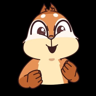 Стикер из набора Квип бурундук @Stickersnew для Телеграм: Анимированные ☺️