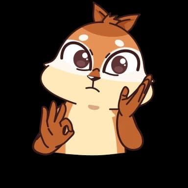 Стикер из набора Квип бурундук @Stickersnew для Телеграм: Анимированные 😁