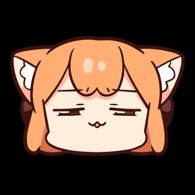 Стикер из набора ume to momo ➜ @kotletovvemoji для Телеграм: Анимированные 😑