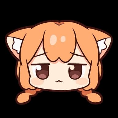 Стикер из набора ume to momo ➜ @kotletovvemoji для Телеграм: Анимированные 😟