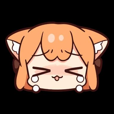Стикер из набора ume to momo ➜ @kotletovvemoji для Телеграм: Анимированные 😭