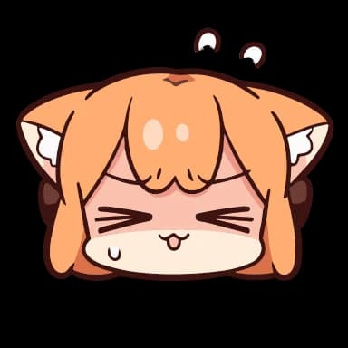 Стикер из набора ume to momo ➜ @kotletovvemoji для Телеграм: Анимированные 😣
