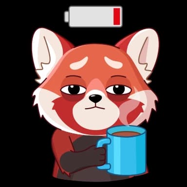 Стикер из набора UniLecs Panda @unilecs для Телеграм: Анимированные 🥱