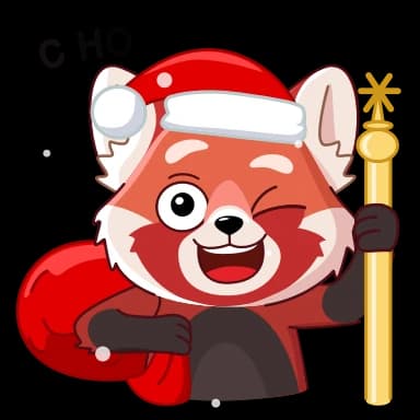 Стикер из набора UniLecs Panda @unilecs для Телеграм: Анимированные 🎅