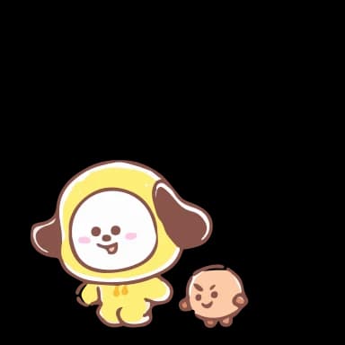 Стикер из набора BT21 by @wontae для Телеграм: Анимированные 🖤