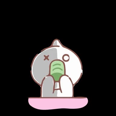 Стикер из набора BT21 by @wontae для Телеграм: Анимированные 🖤