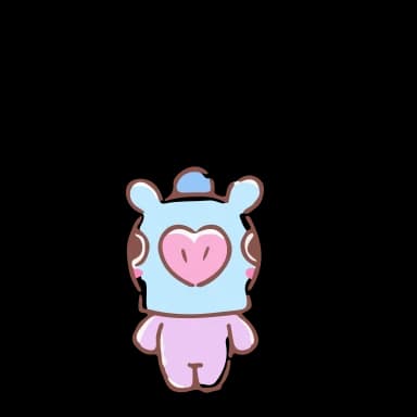 Стикер из набора BT21 by @wontae для Телеграм: Анимированные 🖤
