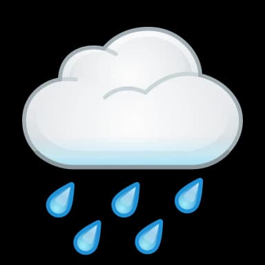 Эмодзи из набора Animated | @UNUAL для Телеграм: Анимированные 🌧