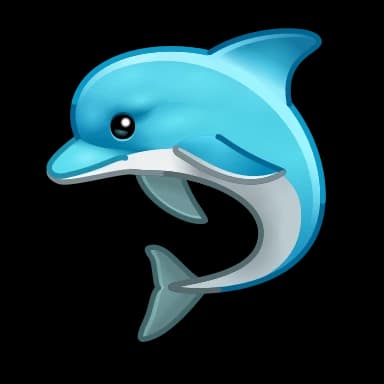 Эмодзи из набора Animated | @UNUAL для Телеграм: Анимированные 🐬