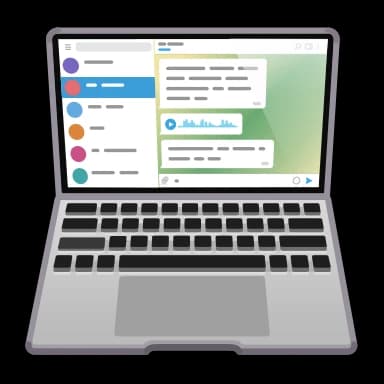 Эмодзи из набора Animated | @UNUAL для Телеграм: Анимированные 💻