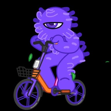 Стикер из набора Юрентик @urent для Телеграм: Анимированные 🚲