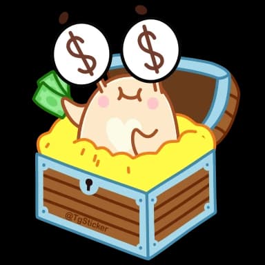 Стикер из набора Усик @TgSticker для Телеграм: Анимированные 💰