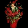 Эмодзи из набора vintage postcard @TgEmodziBot для Телеграм: Статические 🌹