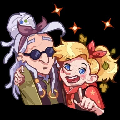 Эмодзи из набора chpic.su • @EmojisTG | Яга Константиновна HD для Телеграм: Анимированные 🤩