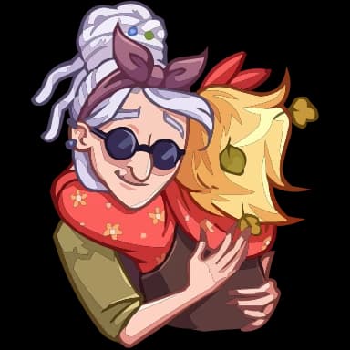 Эмодзи из набора chpic.su • @EmojisTG | Яга Константиновна HD для Телеграм: Анимированные 🤗
