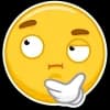Эмодзи из набора vk stickers ➜ @emoji_room для Телеграм: Статические 🤔