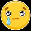 Эмодзи из набора vk stickers ➜ @emoji_room для Телеграм: Статические 😢