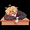 Эмодзи из набора Школьник Владик от @TgEmojis для Телеграм: Статические 😴