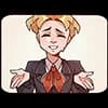 Эмодзи из набора Школьник Владик от @TgEmojis для Телеграм: Статические 🤷♂