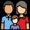 Эмодзи из набора @vokod34 для Телеграм: Статические 👨👩👦