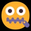 Эмодзи из набора Windows 11 Smileys для Телеграм: Статические 🤐