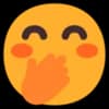 Эмодзи из набора Windows 11 Smileys для Телеграм: Статические 🤭