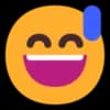 Эмодзи из набора Windows 11 Smileys для Телеграм: Статические 😅