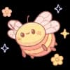 Эмодзи из набора жду лето @cute_enot_art для Телеграм: Статические 🐝